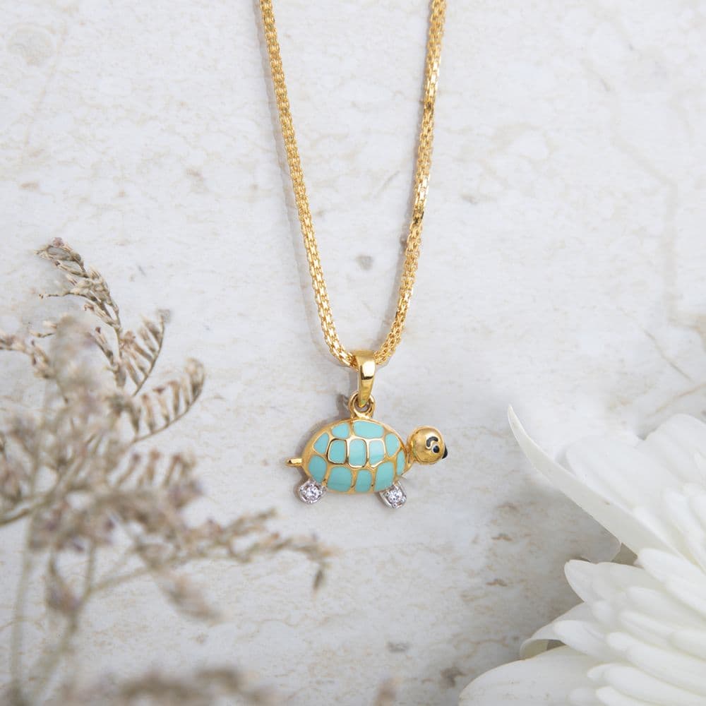 Gold Turtle Pendant