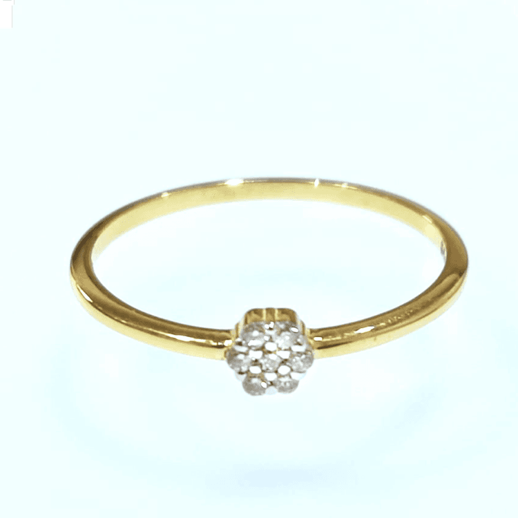 Diamond Flower Ring