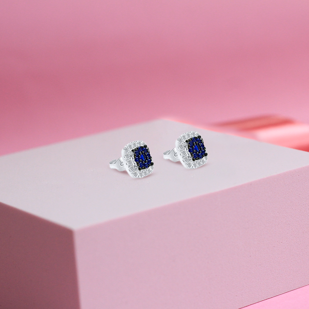 Diamond Square Studs