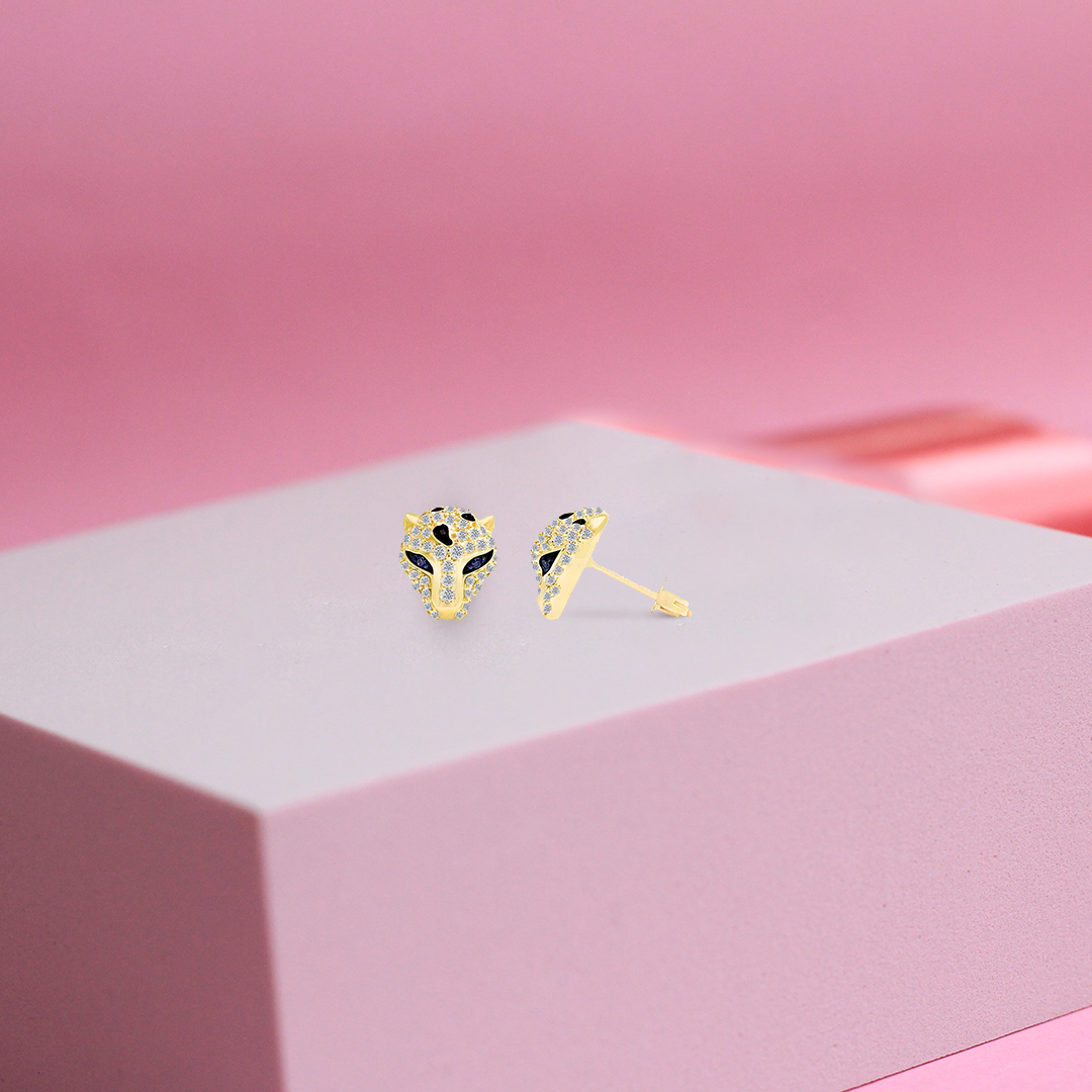 Tiger Stud Earrings