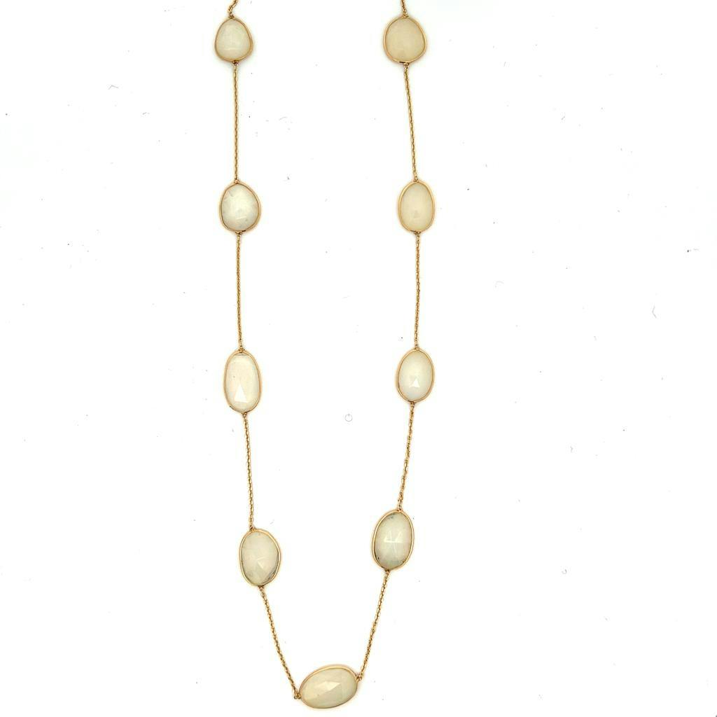 Opal Necklace in 18K Yellow Gold