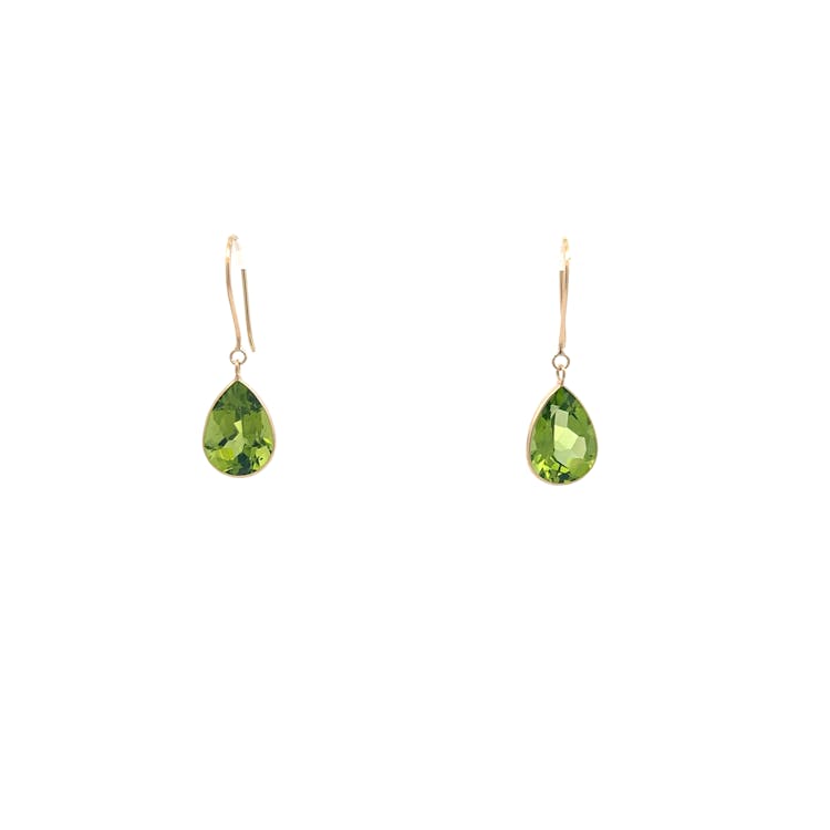 Peridot Earring in 18kYellow Gold