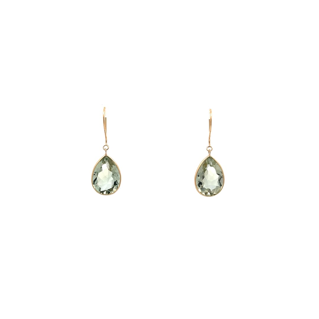 London Blue Topaz Earring in 18k Yellow Gold