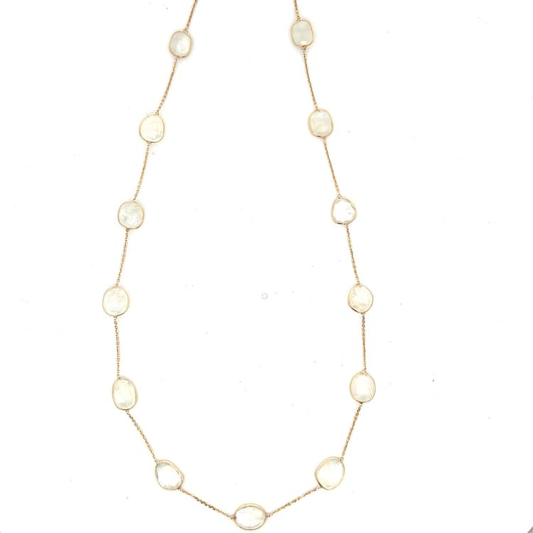 Opal Necklace in 18k Yellow Gold