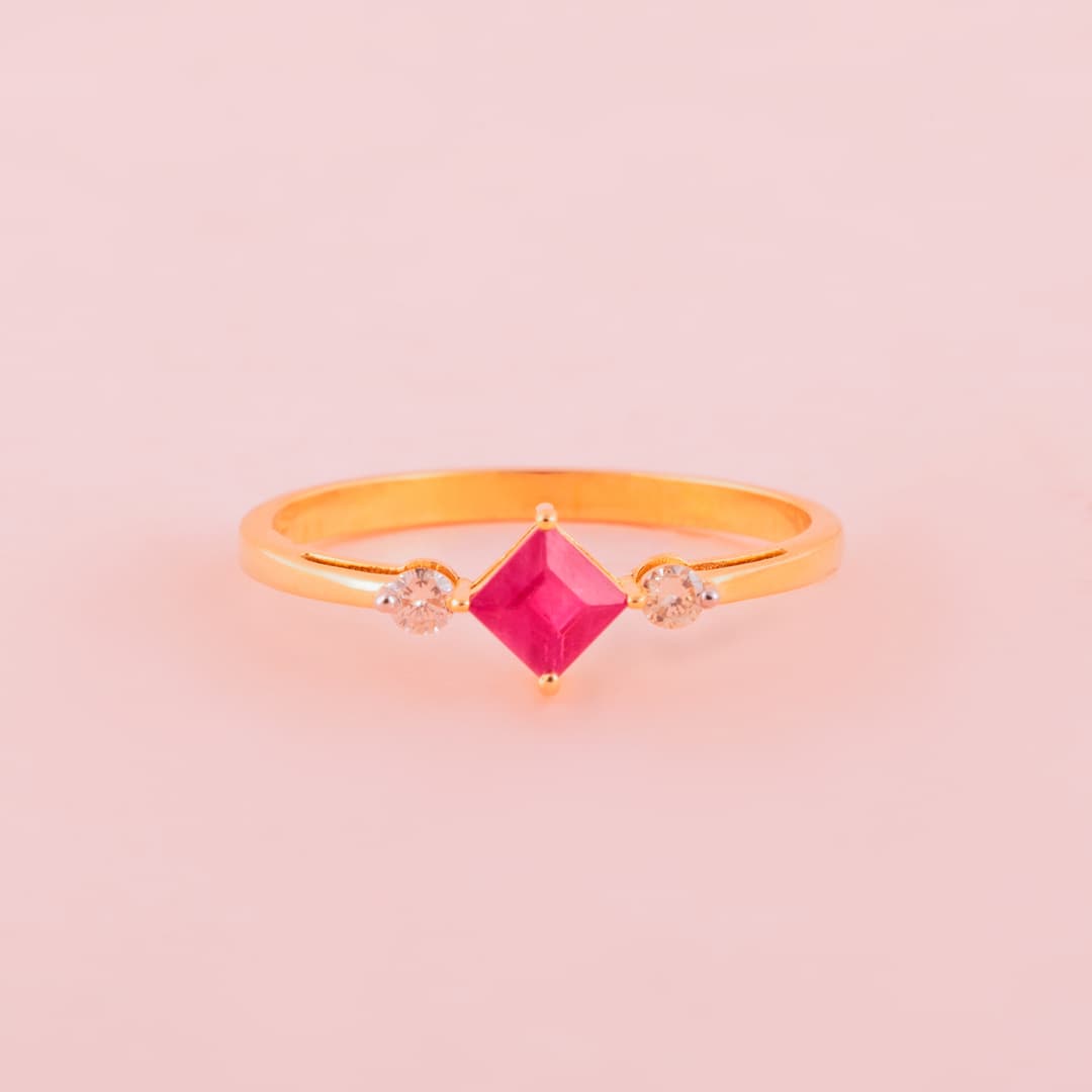 Ruby Ring in 14k Yellow Gold