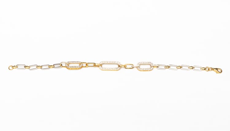 Diamond Bracelet in 14k Yellow Gold