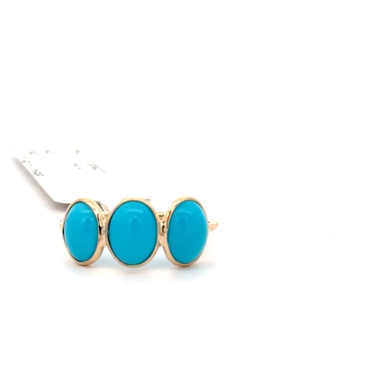 Turquoise Ring in 14k Yellow Gold