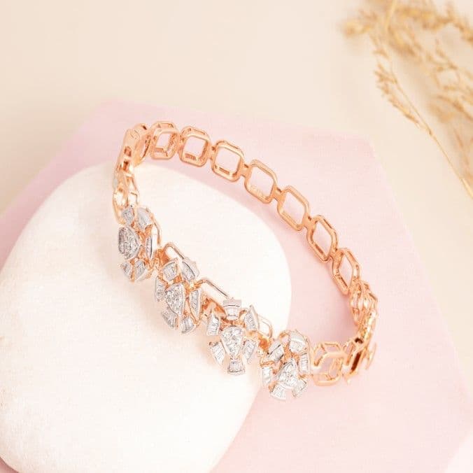 Rose Gold Diamond Tennis Bracelet