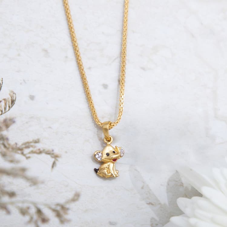 Gold Elephant Pendant