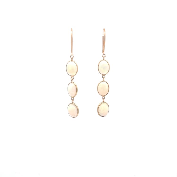 Opal Earring in 14k Yellow Gold 1