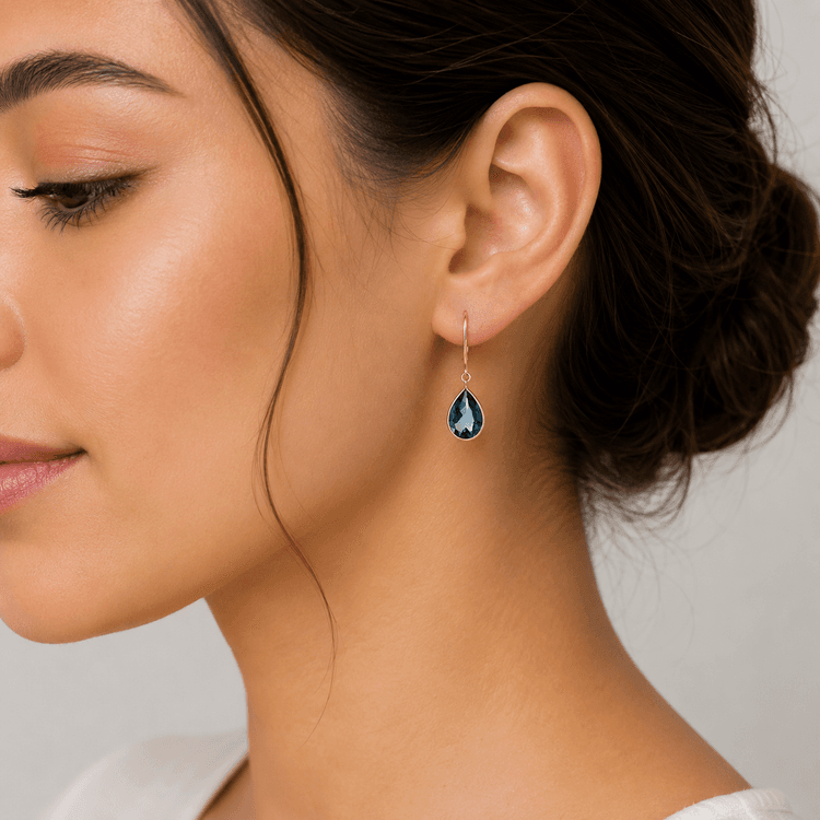 LBT Earring in 14k Yellow Gold