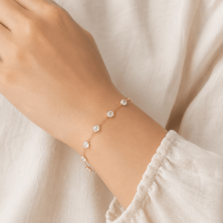 W. Rainbow Bracelet in 14k Yellow Gold