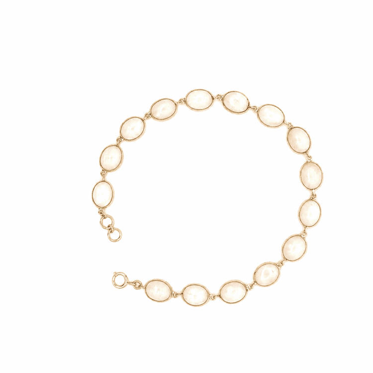 Opal Bracelet in 14k Yellow Gold